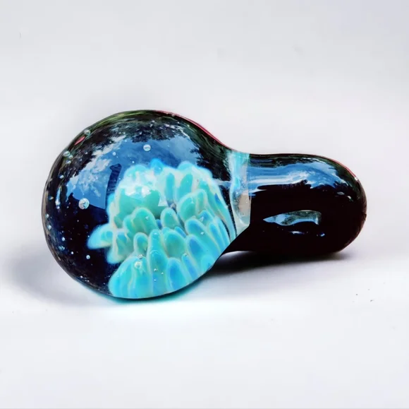 Unusual vintage hand blown art glass pendant - Picture 2 of 12